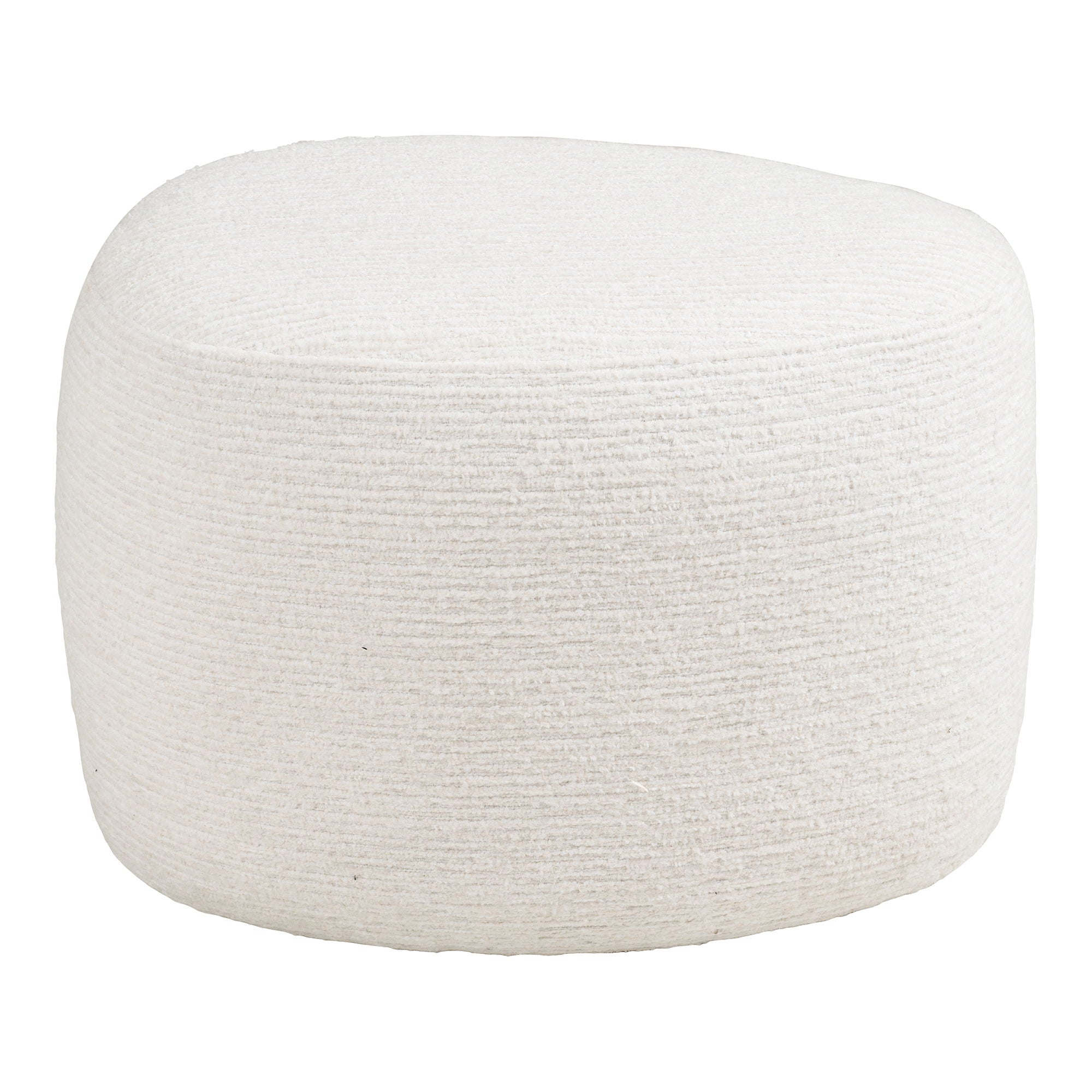 Hilo Poef - Poef, gebroken wit 55x40x39 cm, HN1081
