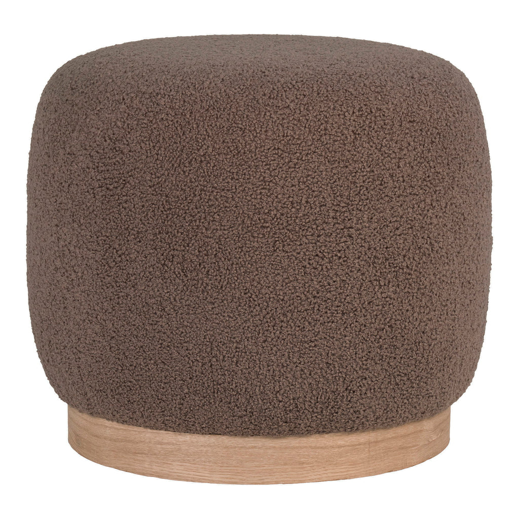 Belfort Poef - Teddy-poef, bruin ø44,5 x 40 cm, HN1238