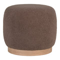 Belfort Poef - Teddy-poef, bruin ø44,5 x 40 cm, HN1238