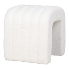 Colma Poef - Poef, teddy, wit 42x41x36 cm, HN1234