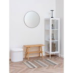 Medford Poef - Poef, teddy, wit 42,5x36,5 cm, HN1310