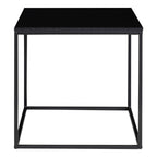Vita bijzettafel - bijzettafel, zwart, zwart frame 45x45x45 cm