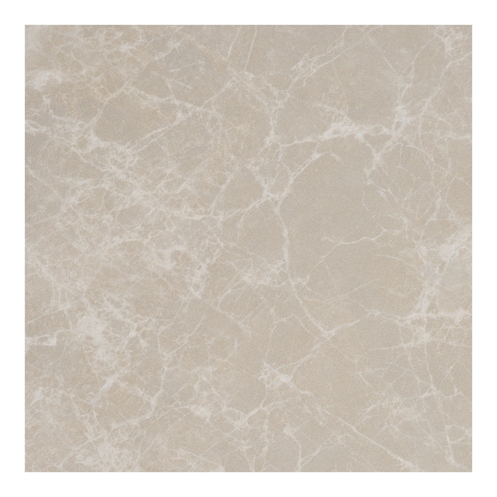 Prague Salontafel - Salontafel, marmerlook, rond, beige, set van 2
