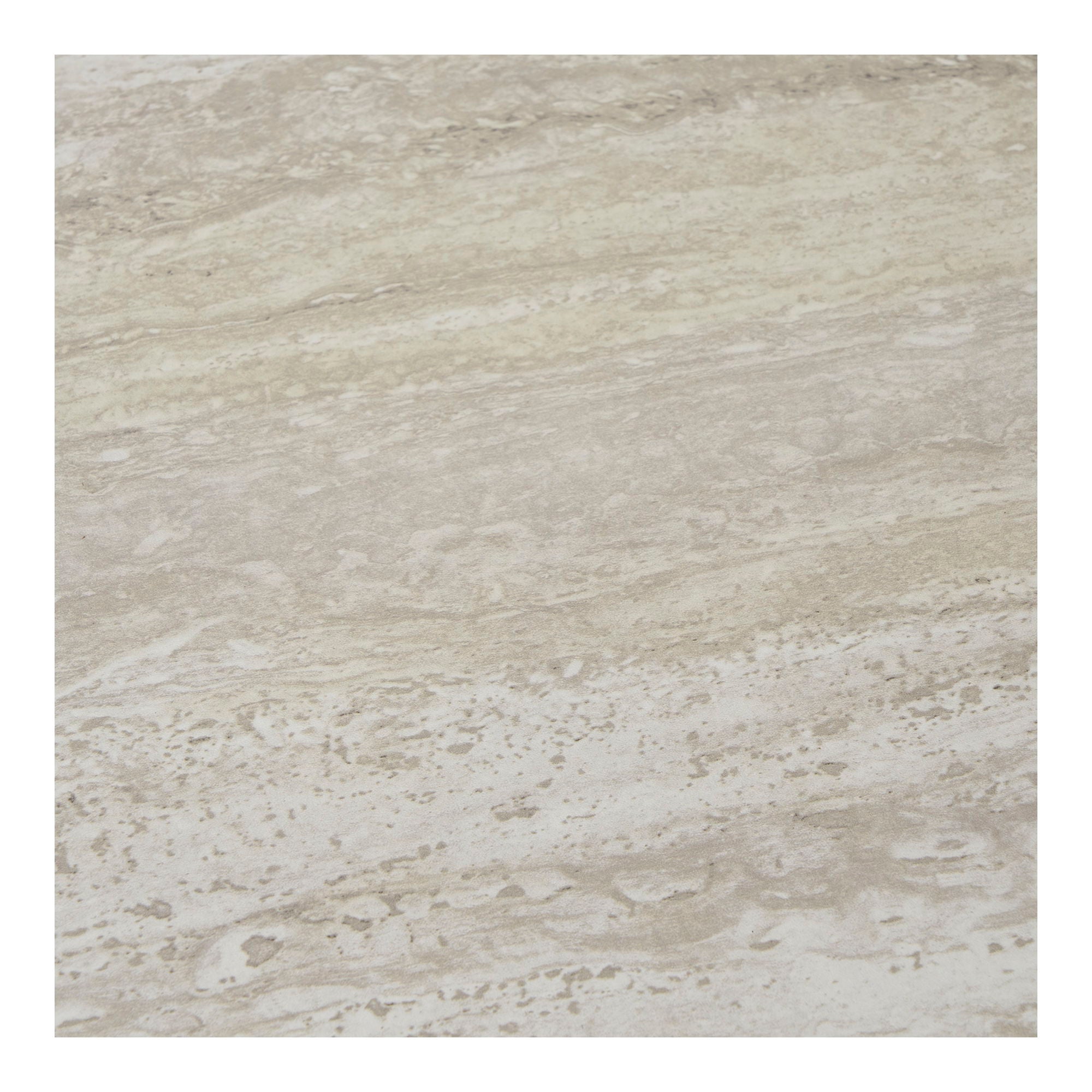 Aalst Salontafel - salontafel, travertijnlook, zwarte poten ø55x45 cm