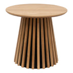 Osaka Bijzettafel - bijzettafel, eikenfineer, naturel ø50x45 cm