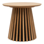 Osaka Bijzettafel - bijzettafel, eikenfineer, naturel ø50x45 cm