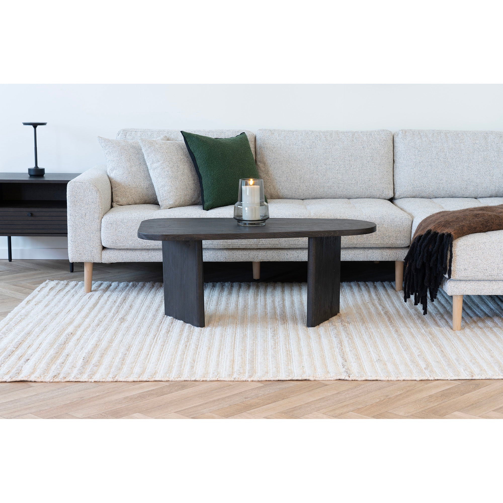 Melo Salontafel - salontafel, donkerbruin 50x100x41 cm