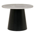 Brito Salontafel - Salontafel, marmerlook, grijs/zwart ø60x45 cm