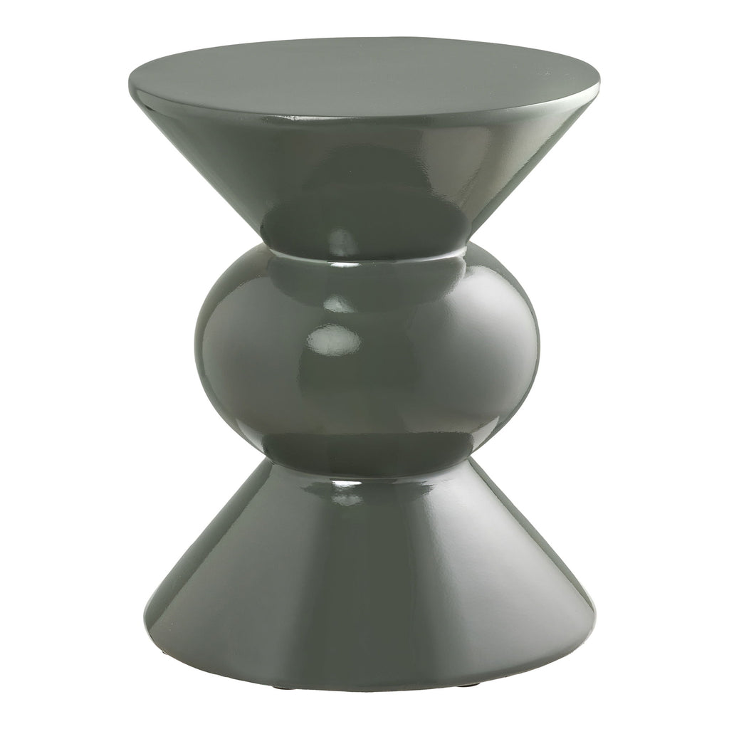 Rosolina bijzettafel - fiberglas, groen ø34x41 cm