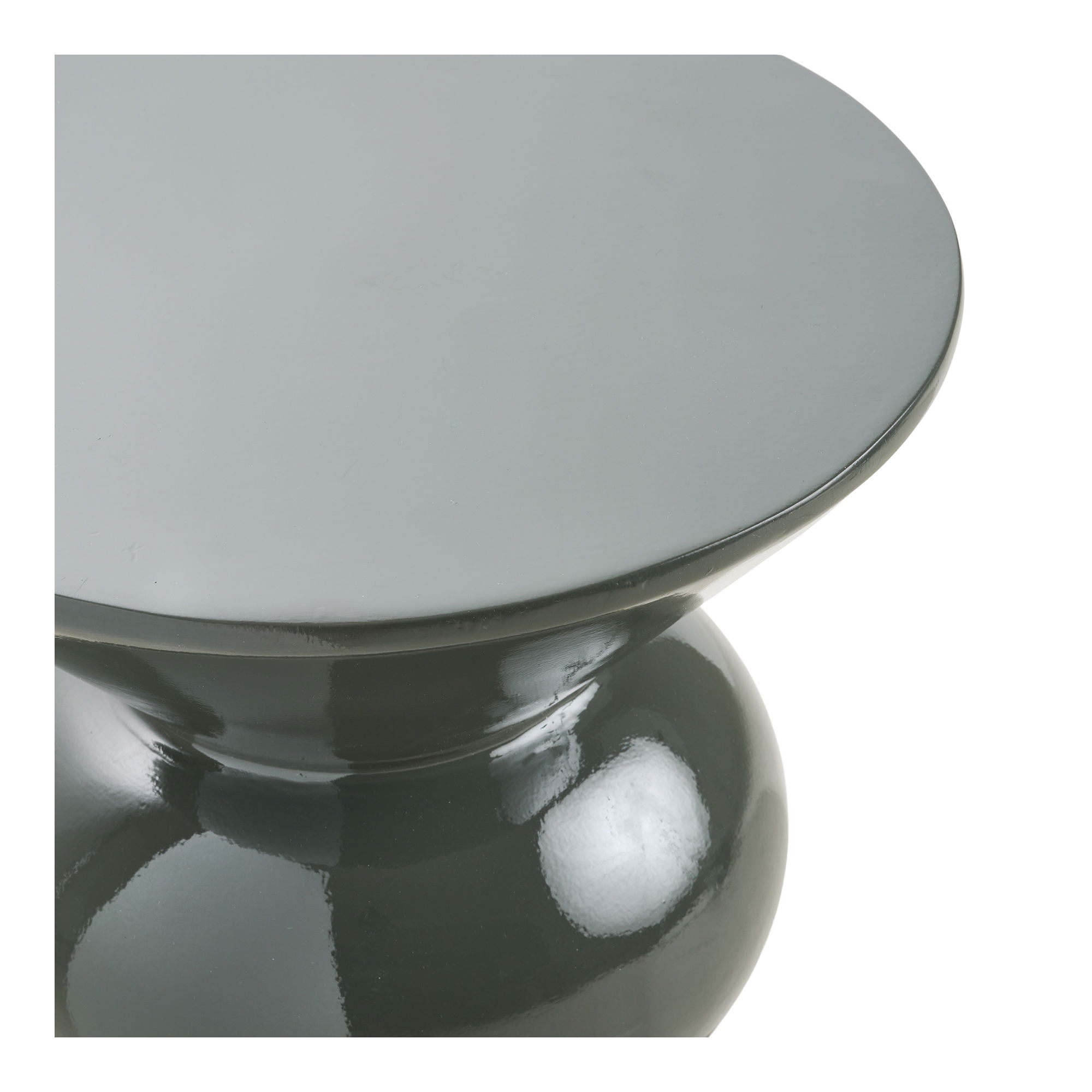 Rosolina bijzettafel - fiberglas, groen ø34x41 cm