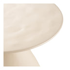 Calais bijzettafel - bijzettafel, metaal/emaille, off-white ø36x50 cm