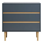 Bisley Chest - Kast, geverfd hout, 3 lades, donkergrijs 80x40x80 cm
