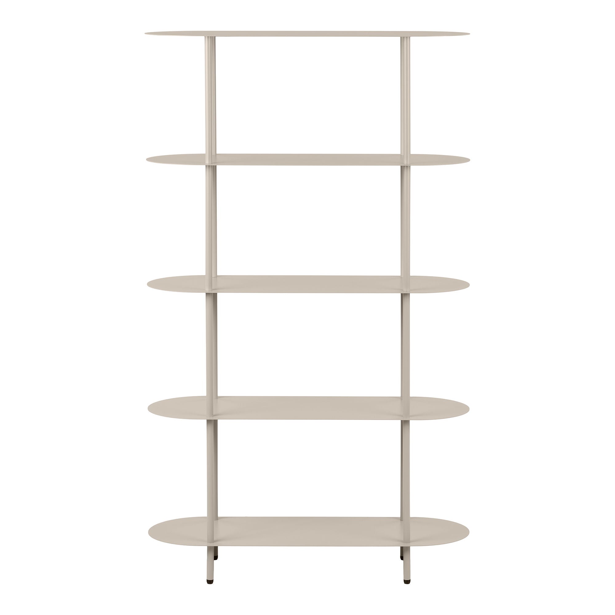Rieti opbergmeubel - 5 planken, metaal, zandkleurig 31x90x150 cm