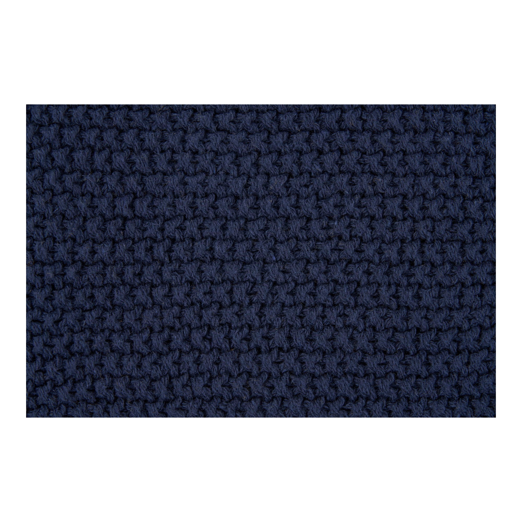 Santos Plaid - Plaid, gerecycled katoen, donkerblauw 130x170 cm