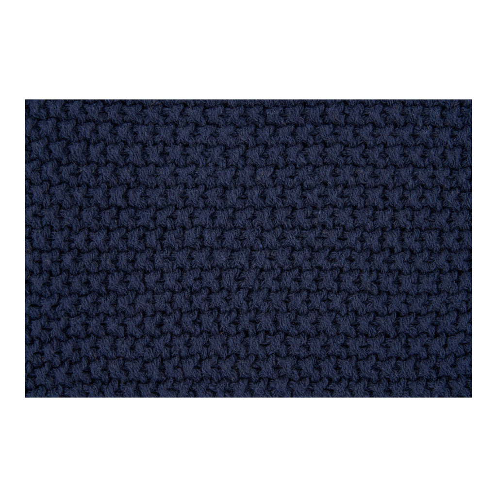 Santos-kussen - kussen, gerecycled katoen, donkerblauw 45x45 cm