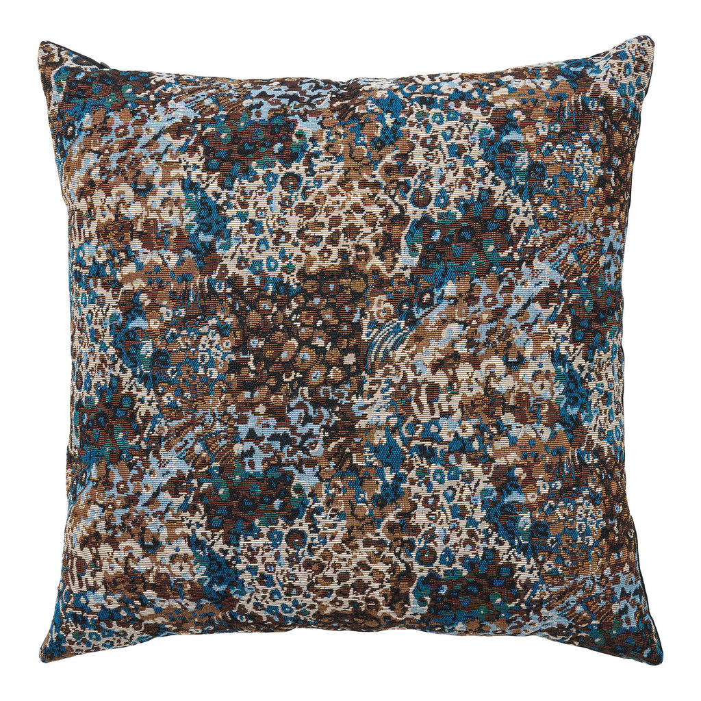 Blossom-kussen - kussen, blauw/bruin mix 45x45 cm