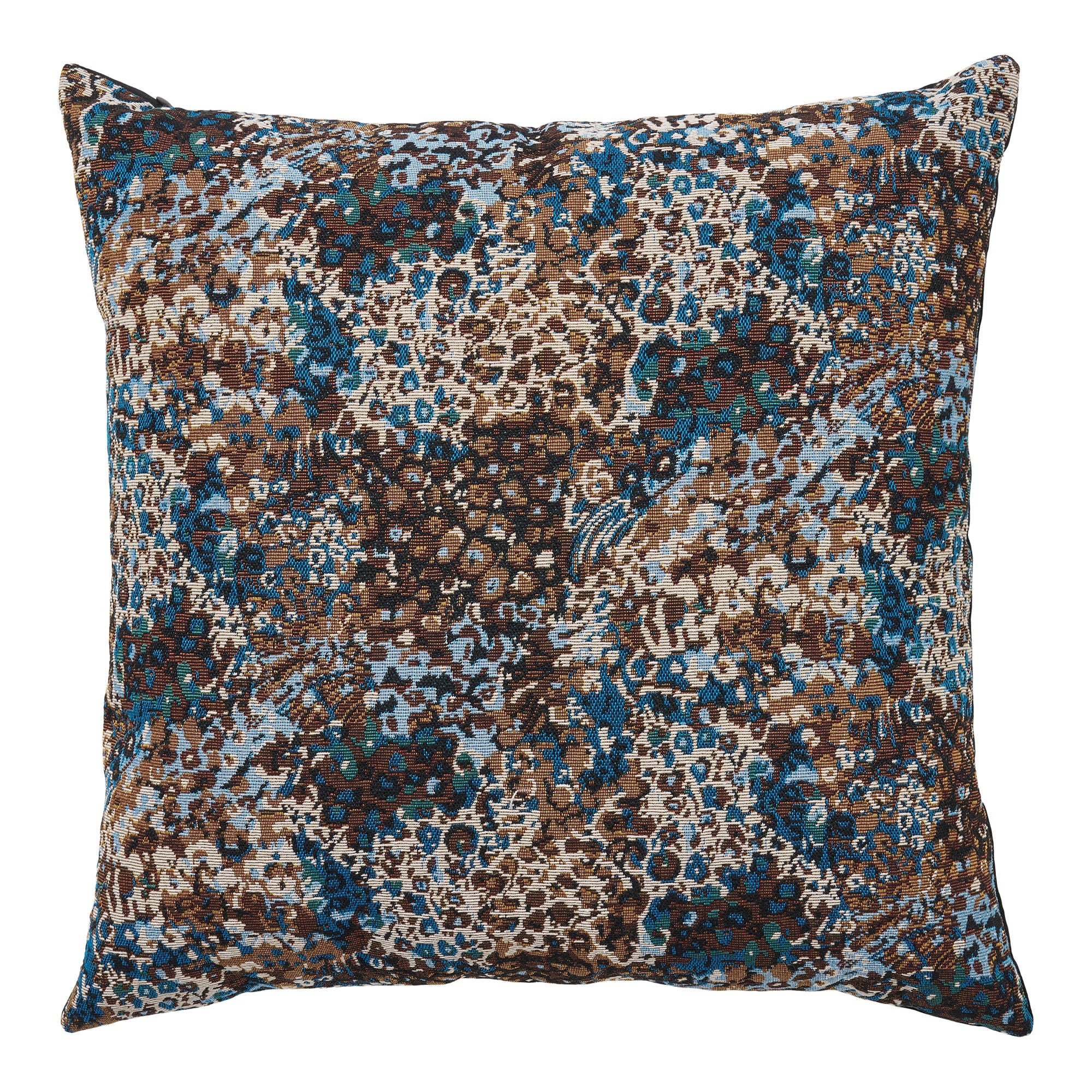 Blossom-kussen - kussen, blauw/bruin mix 45x45 cm