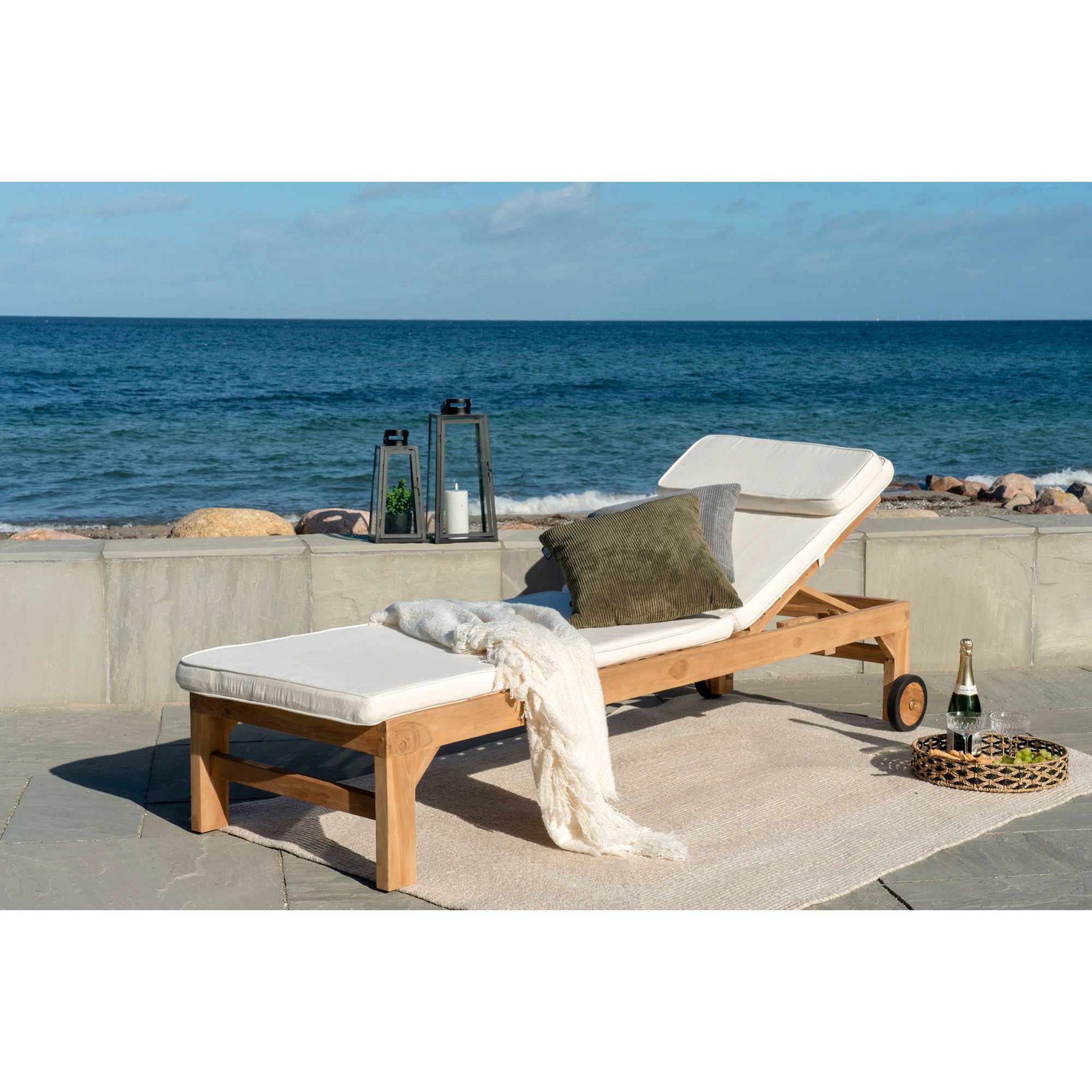 Menorca vloerkleed - Vloerkleed, 100% gerecycled plastic, zand 140x200 cm