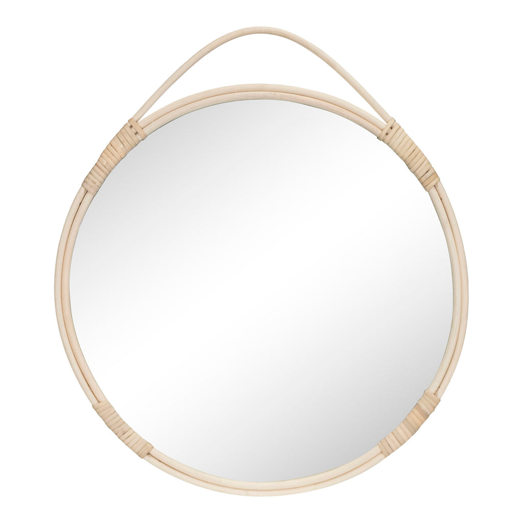 Malo Spiegel - Spiegel, rotan, naturel ø50 cm