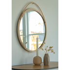 Malo Spiegel - Spiegel, rotan, naturel ø50 cm