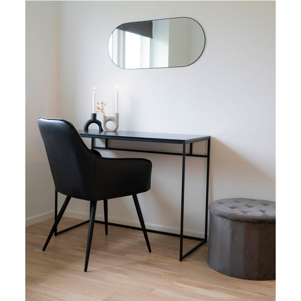 Jersey Mirror - Spiegel, staal, zwart 35x80 cm