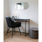 Jersey Mirror - Spiegel, staal, zwart 35x80 cm