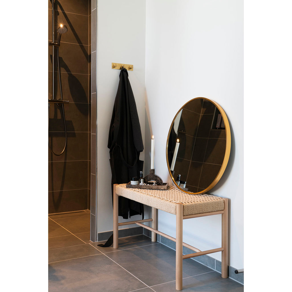 Madrid Mirror - Spiegel, aluminium, messing-look ø60 cm