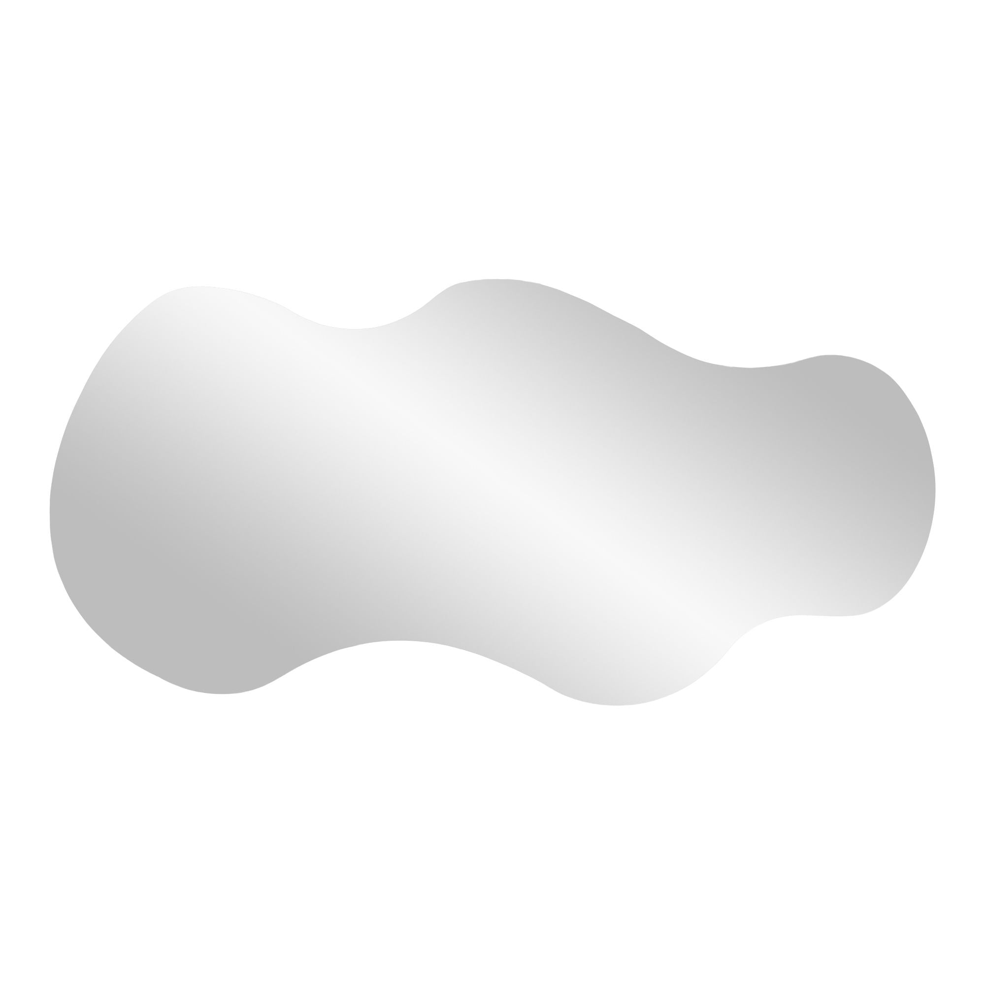 Palermo Spiegel - Spiegel, organische vorm 40x80 cm