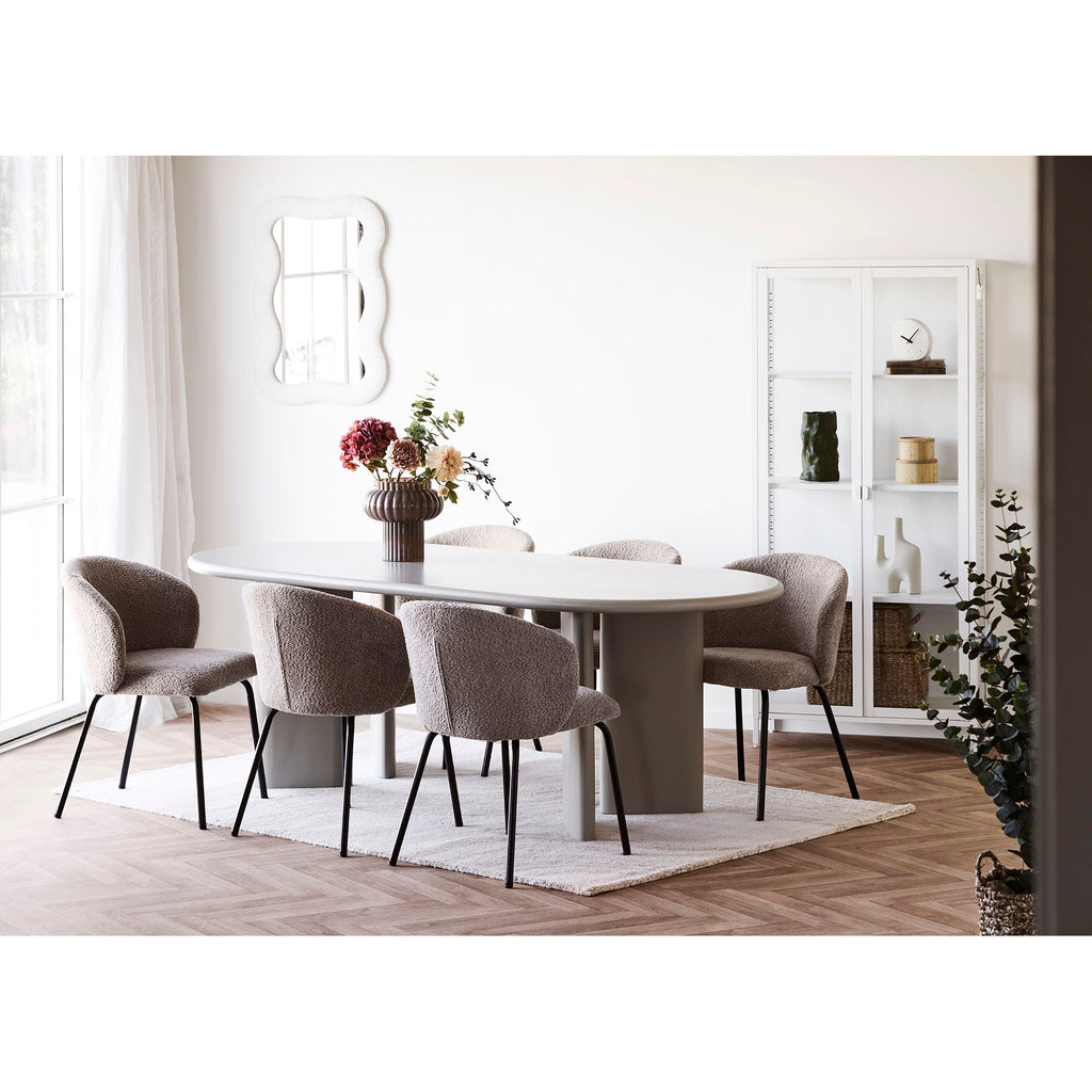 Bosaro Mirror - Spiegel, teddy, wit 80x54 cm
