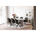 Bosaro Mirror - Spiegel, teddy, wit 80x54 cm