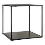 Vita Wallshelf - Wandplank, zwart, zwart frame 36x36x36 cm