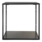 Vita Wallshelf - Wandplank, zwart, zwart frame 36x36x36 cm
