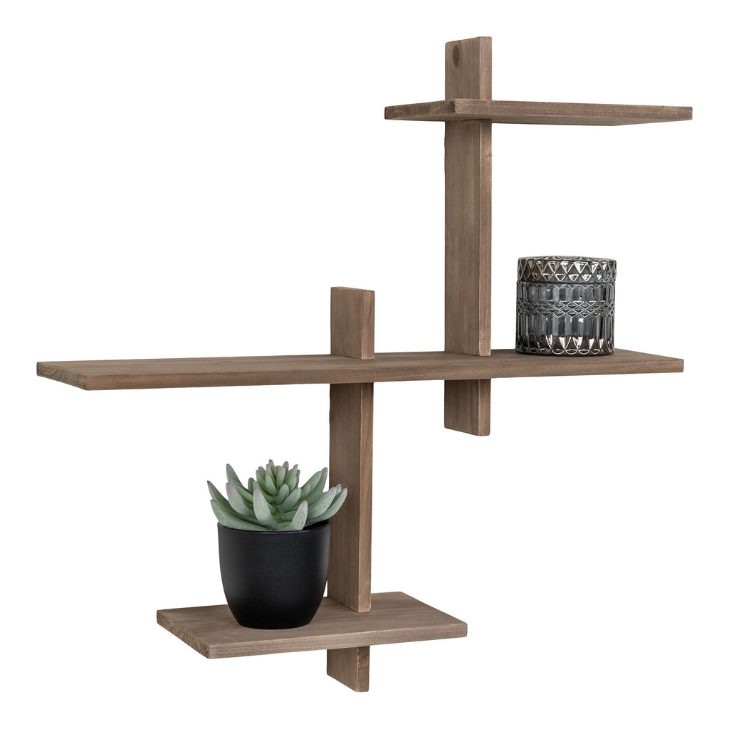 Gavi Shelf - Wandplank, grenenhout 55x15x55 cm