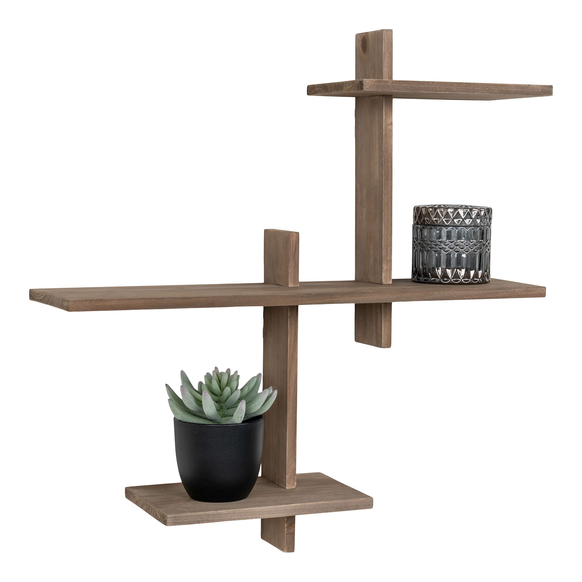 Gavi Shelf - Wandplank, grenenhout 55x15x55 cm