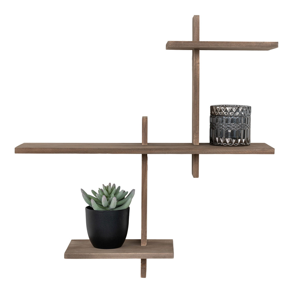 Gavi Shelf - Wandplank, grenenhout 55x15x55 cm