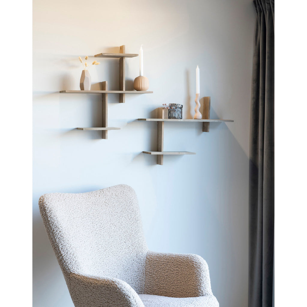 Gavi Shelf - Wandplank, grenenhout 55x15x55 cm