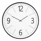 Biel Wandklok - Wandklok, zwart-wit, stil uurwerk Ø51 cm