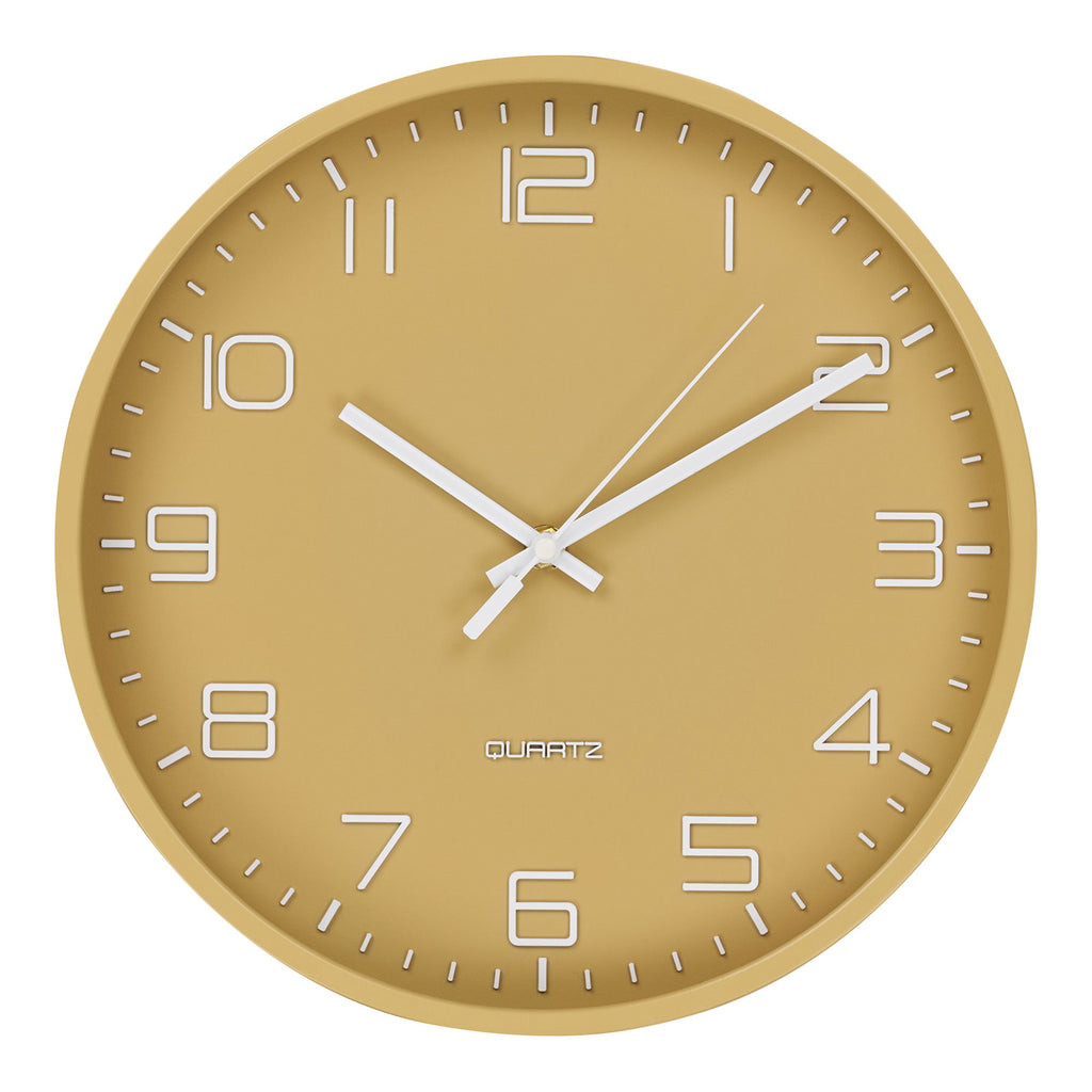 Rosolini Wandklok - Wandklok, oker, stil uurwerk ø30 cm