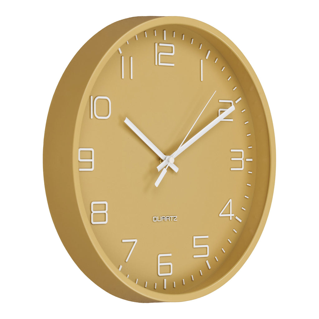 Rosolini Wandklok - Wandklok, oker, stil uurwerk ø30 cm