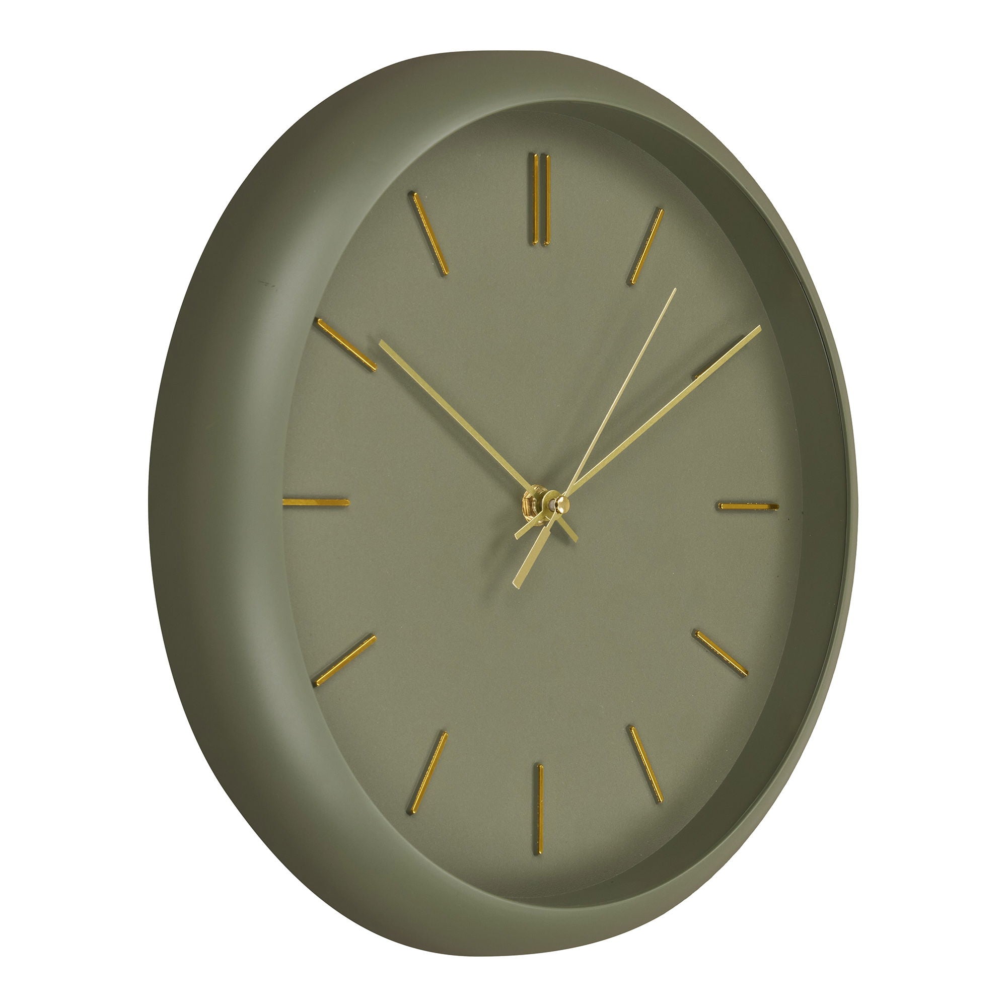 Rossano Wandklok - wandklok, groen, stil uurwerk ø30 cm