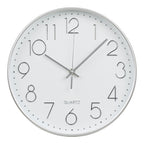 Lalibela Wandklok - Wandkllok, zilver, stil uurwerk ø30 cm