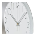 Lalibela Wandklok - Wandkllok, zilver, stil uurwerk ø30 cm