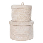 Sebal Baskets - Manden, katoen, beige, set van 2