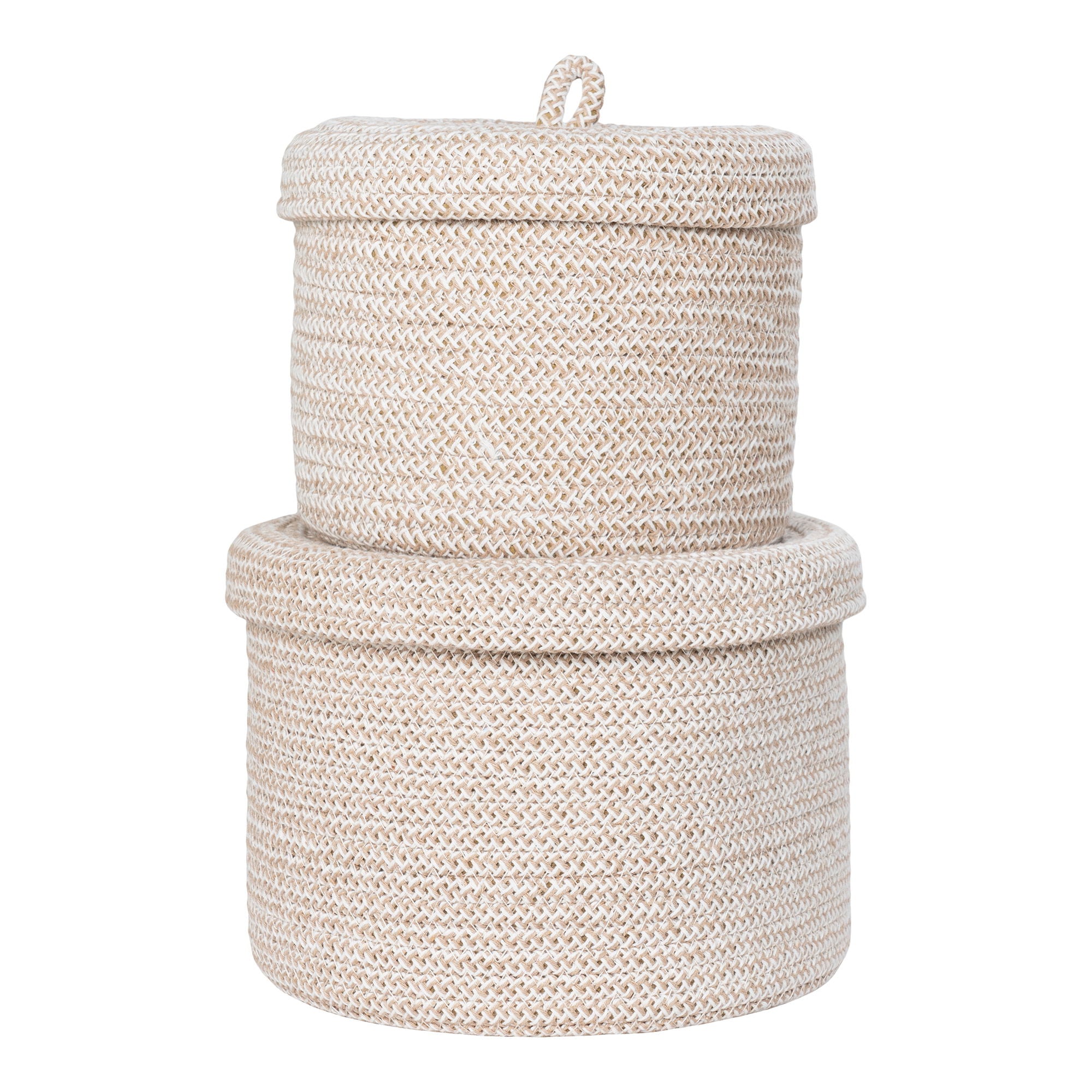 Sebal Baskets - Manden, katoen, beige, set van 2