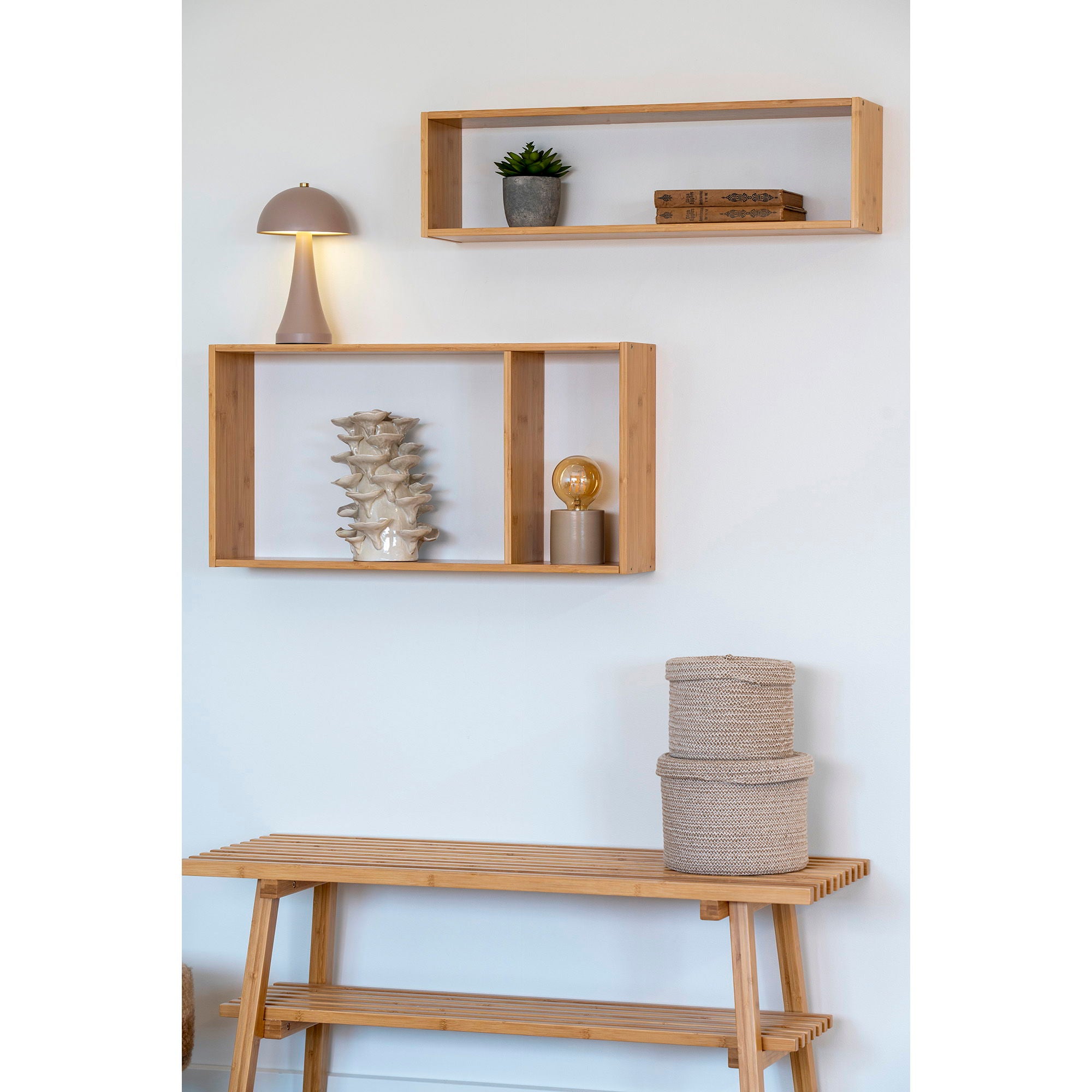 Sebal Baskets - Manden, katoen, beige, set van 2