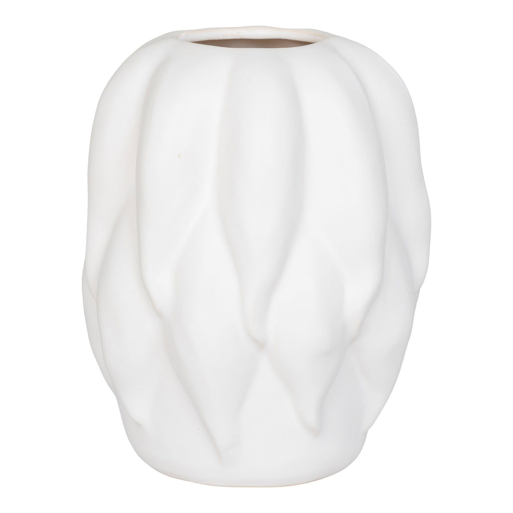 Vaas - Vaas, keramiek, beige 19,5x19,5x26 cm