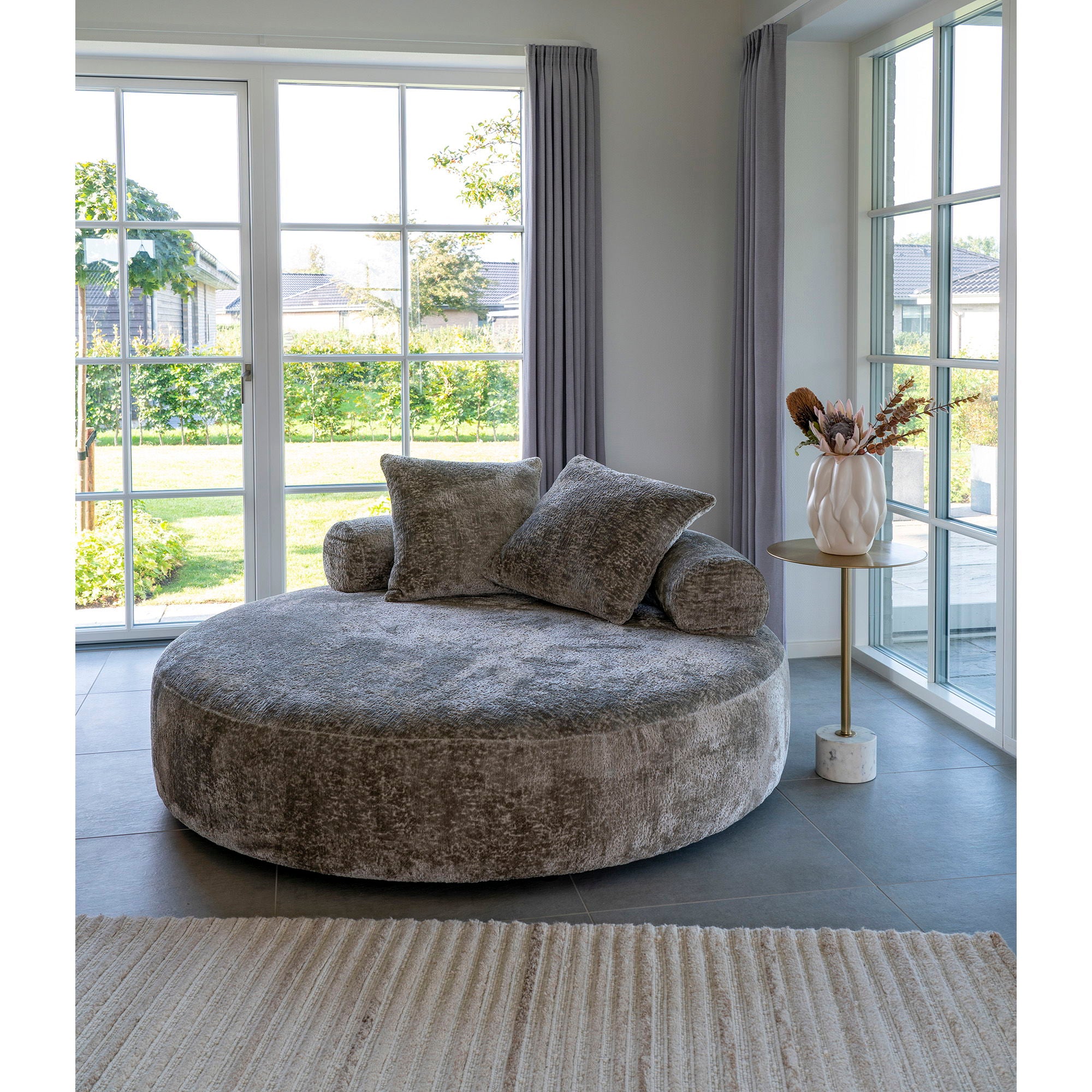 Vaas - Vaas, keramiek, beige 19,5x19,5x26 cm