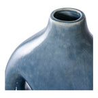 Vaas - Vaas, keramiek, blauw 18,5x9,5x24,5 cm