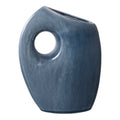 Vaas - Vaas, keramisch, blauw 7x14x18 cm