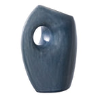 Vaas - Vaas, keramisch, blauw 7x14x18 cm